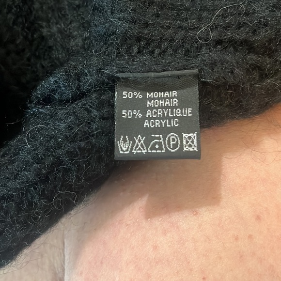 Lauren Vidal Linda Shawl Collar long Sleeve Open Sweater Vest sz M Mohair Blend. - Picture 6 of 7